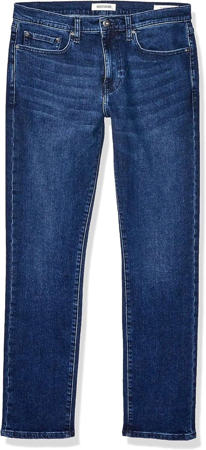 Amazon Essentials Men's Slim-Fit Jeans - Comfort Stretch Straight (Previously Goodthreads)