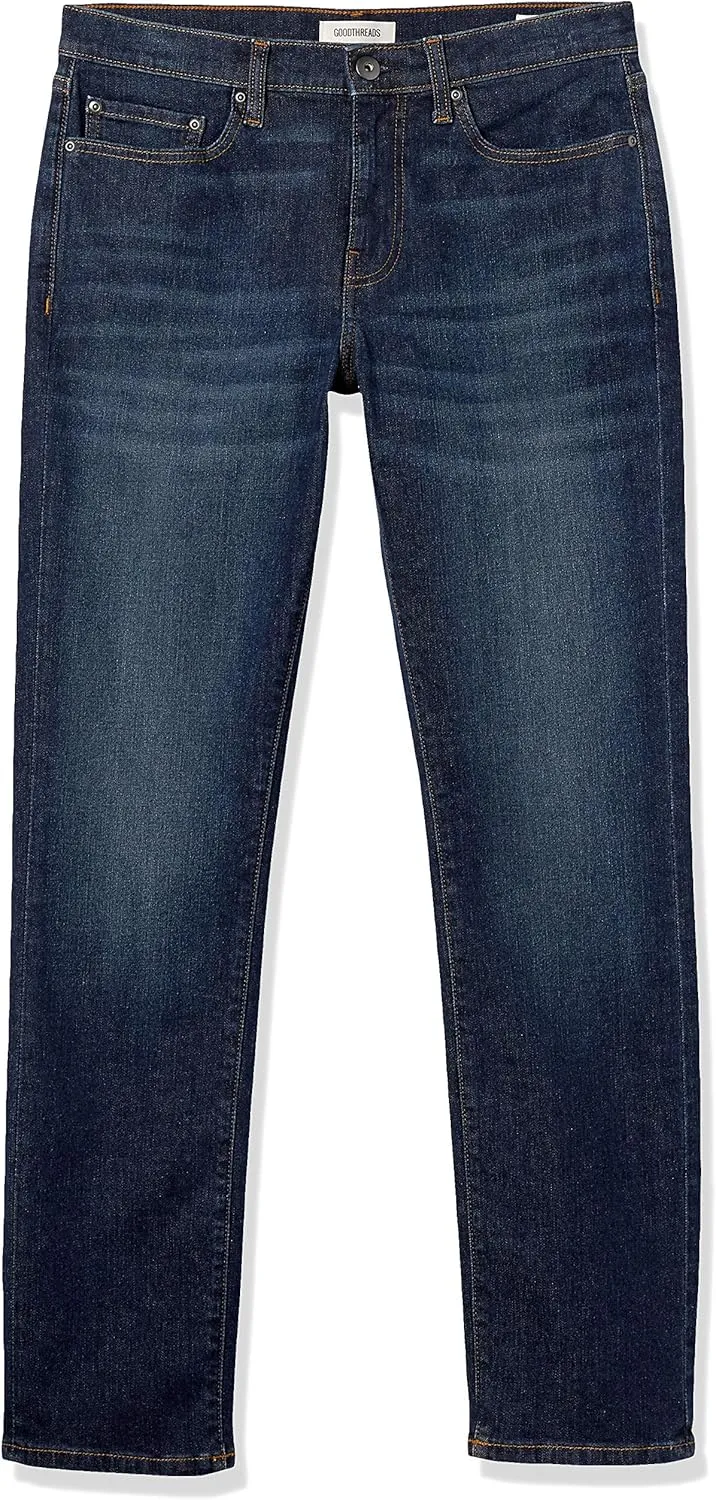 Amazon Essentials Men's Slim-Fit Jeans - Comfort Stretch Straight (Previously Goodthreads)