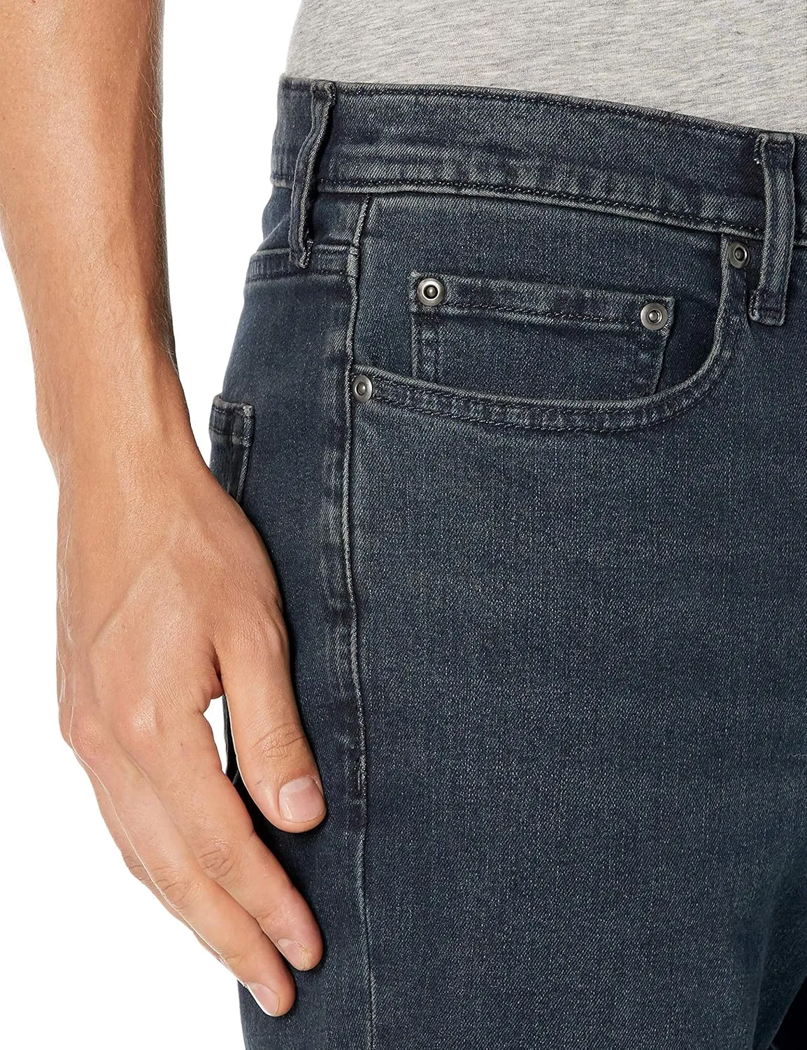 Amazon Essentials Men's Slim-Fit Jeans - Comfort Stretch Straight (Previously Goodthreads)