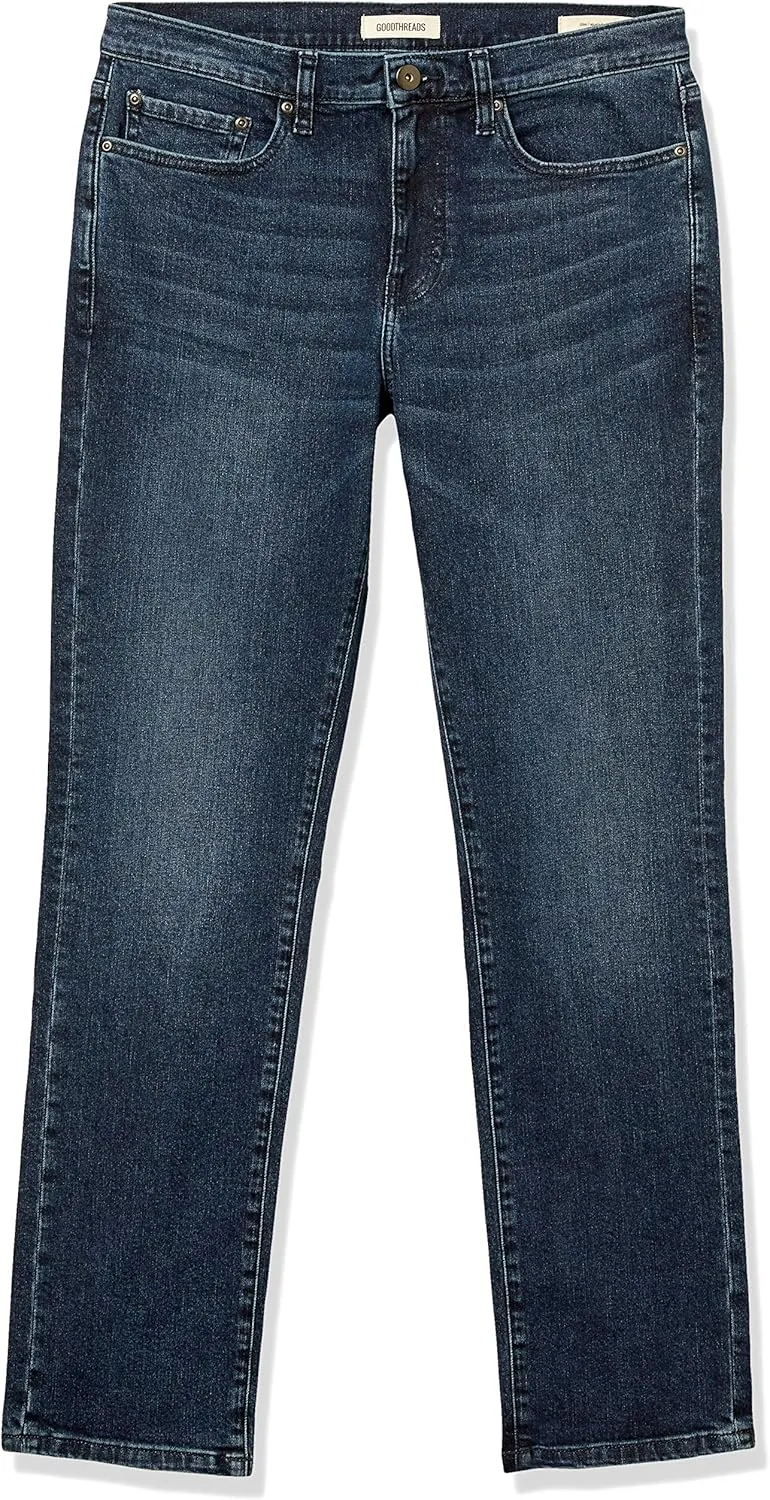 Amazon Essentials Men's Slim-Fit Jeans - Comfort Stretch Straight (Previously Goodthreads)