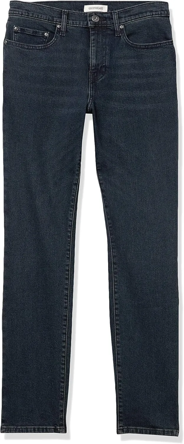 Amazon Essentials Men's Slim-Fit Jeans - Comfort Stretch Straight (Previously Goodthreads)