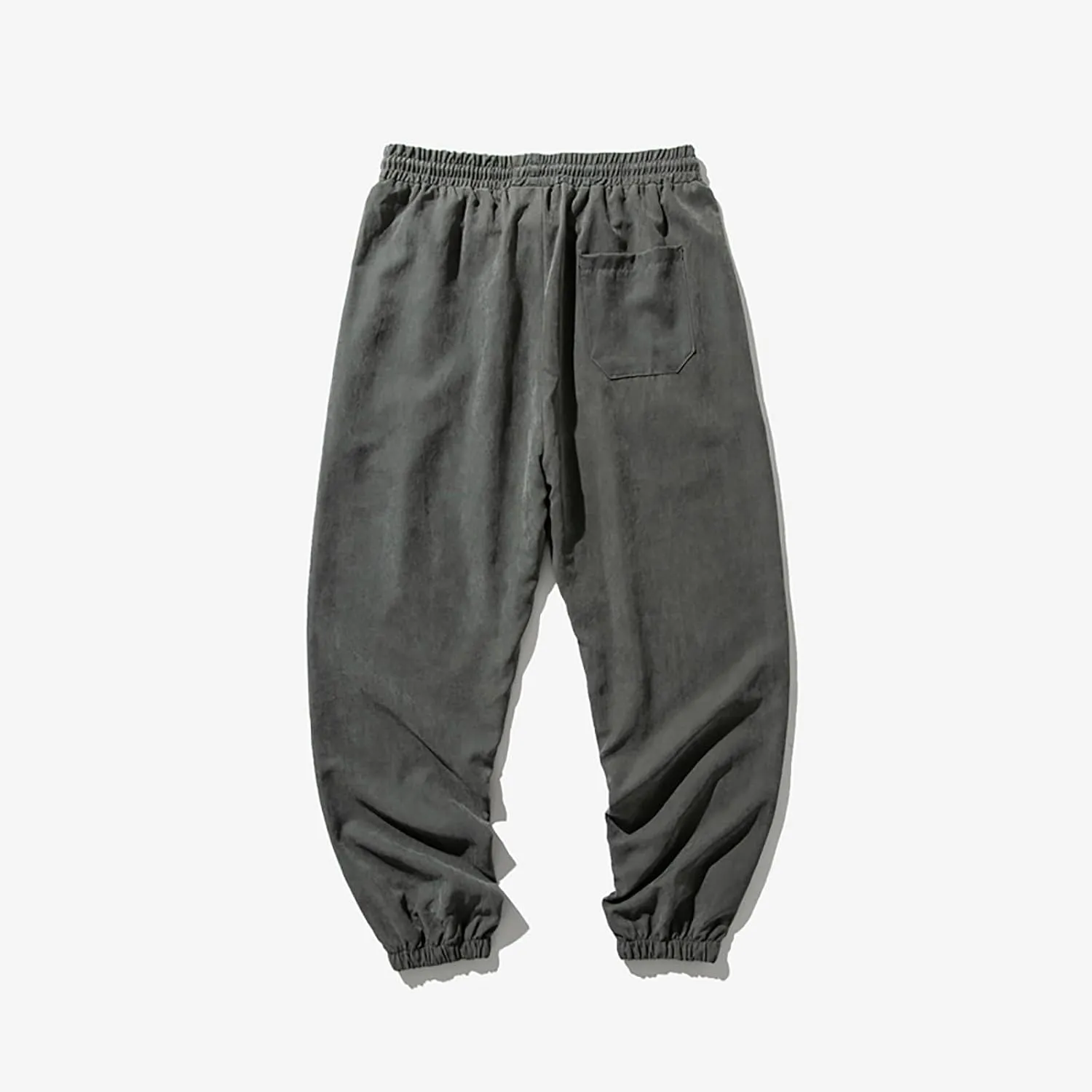 Baggy Sweatpants for Men Casual Fashion Drawstring Elastic Waist Solid Beam Feet Pants Athletic Apered Joggers