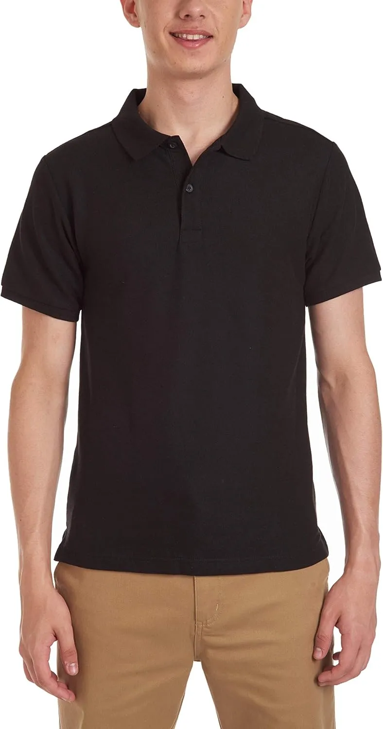 Chaps Young Men's Uniform Short Sleeve Stretch Pique Polo