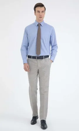 Classic Fit Cotton Blue Dress Shirt