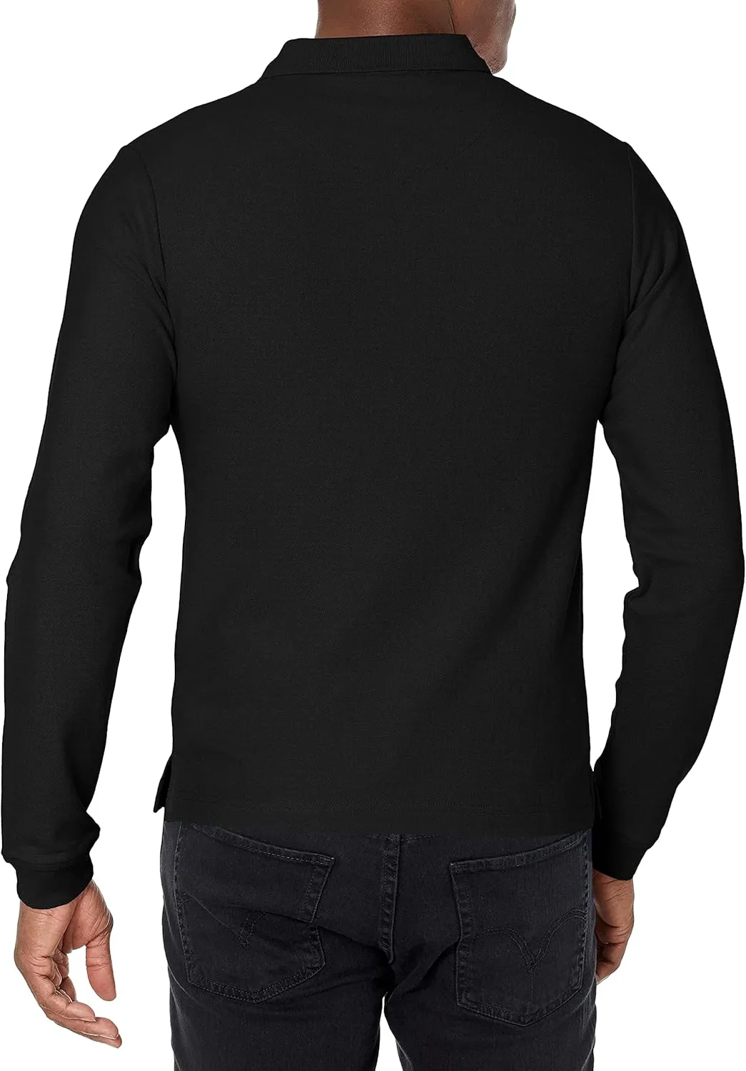 IZOD Uniform Young Men's Long Sleeve Pique Polo