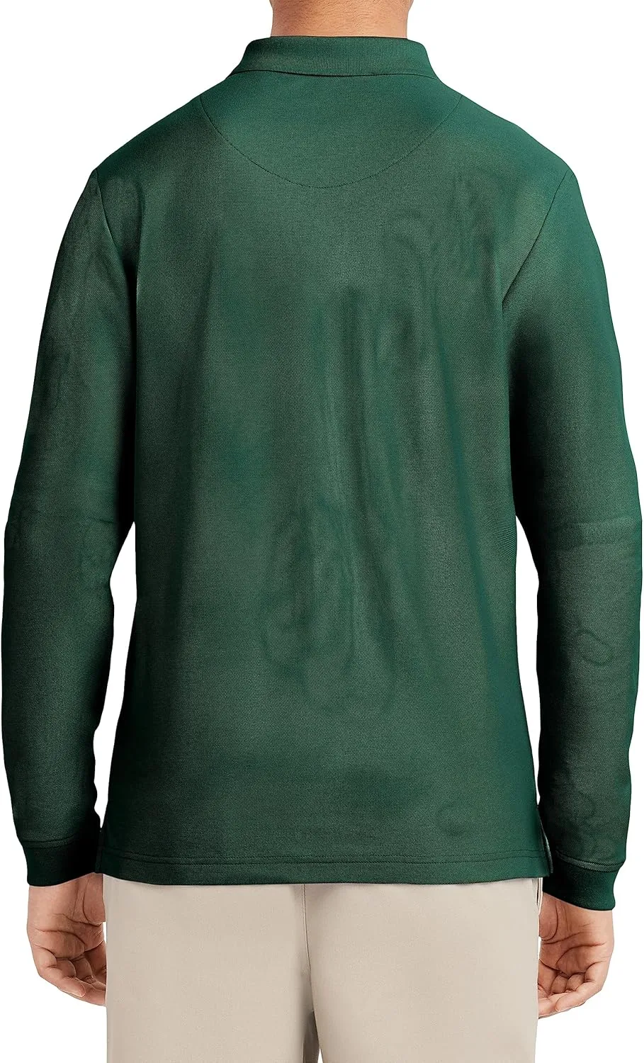 IZOD Uniform Young Men's Long Sleeve Pique Polo