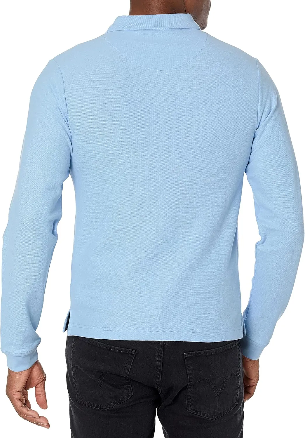 IZOD Uniform Young Men's Long Sleeve Pique Polo