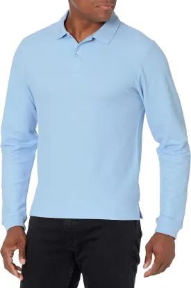 IZOD Uniform Young Men's Long Sleeve Pique Polo