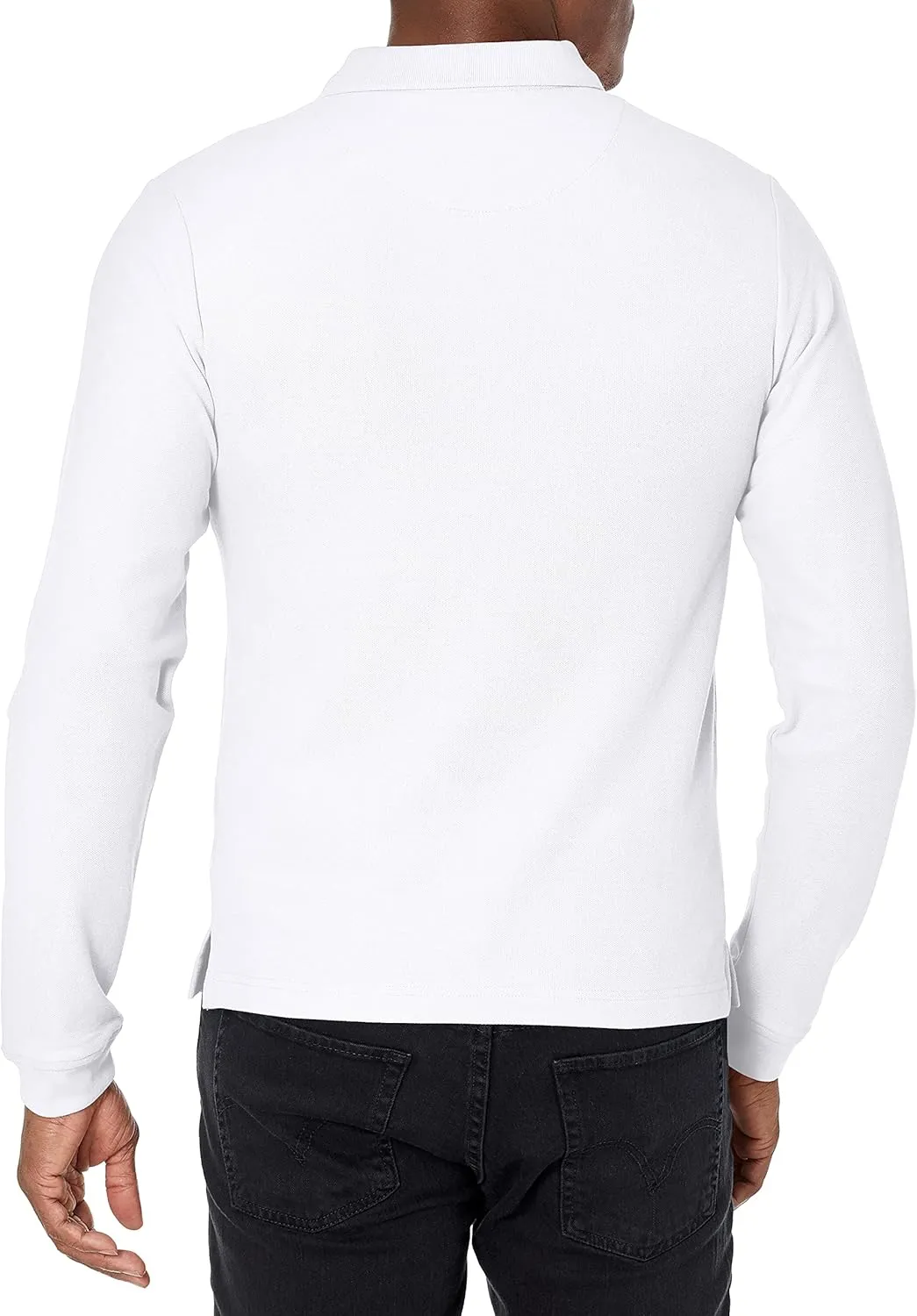 IZOD Uniform Young Men's Long Sleeve Pique Polo