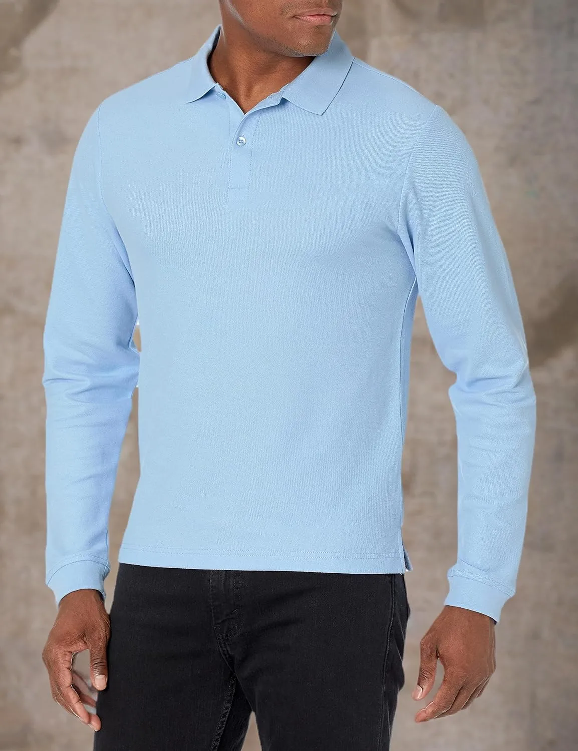 IZOD Uniform Young Men's Long Sleeve Pique Polo
