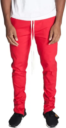 KDNK Men's Tapered Skinny Fit Joggers - Urban Drawstring Pants with Ankle Zipper