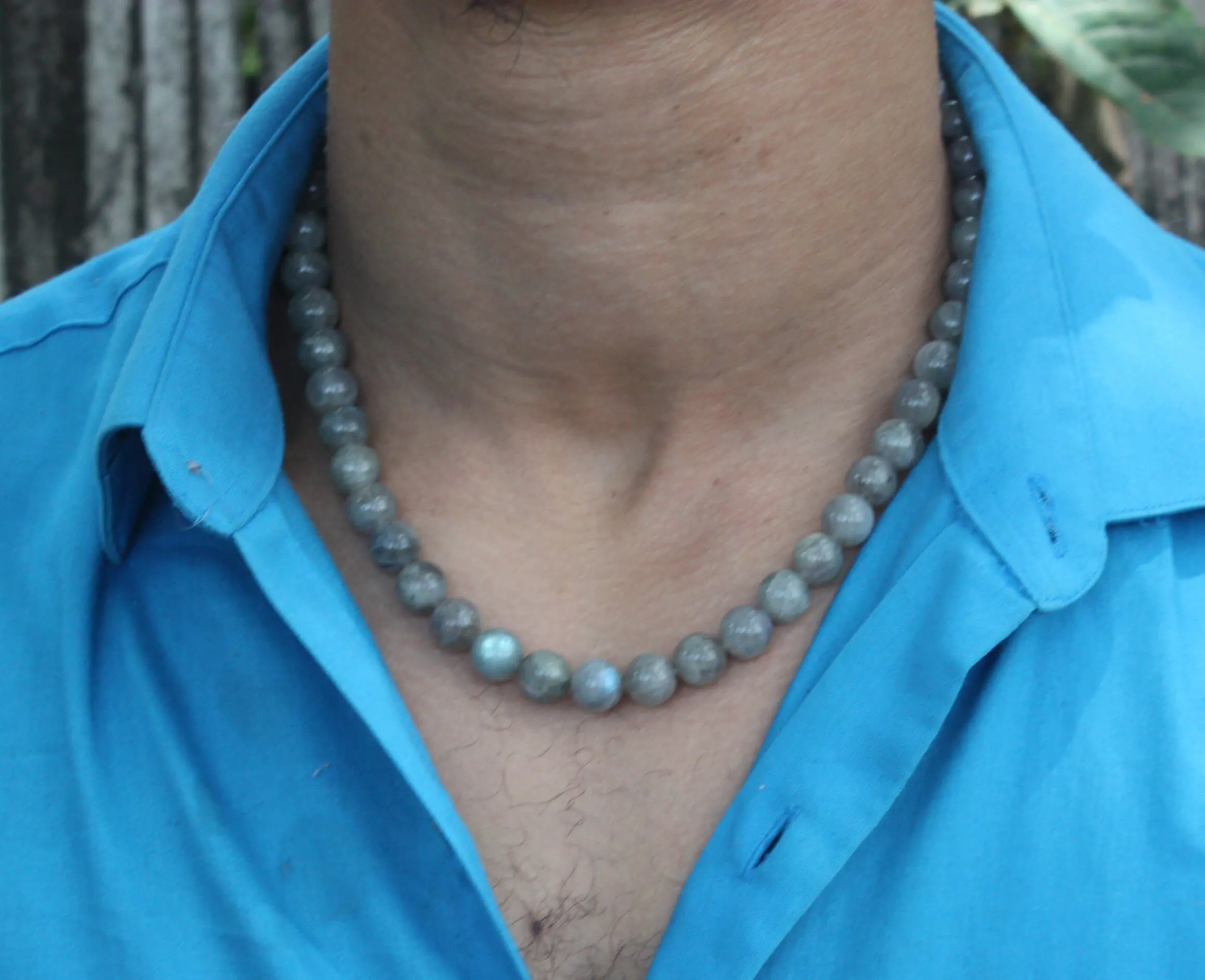 Labradorite Necklace (10mm Medium Beads)
