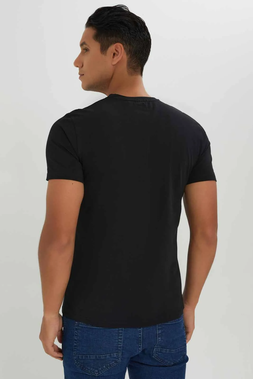 Men Black System Of A Down T-Shirt