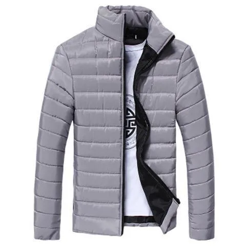 Men's thickening of down jacket