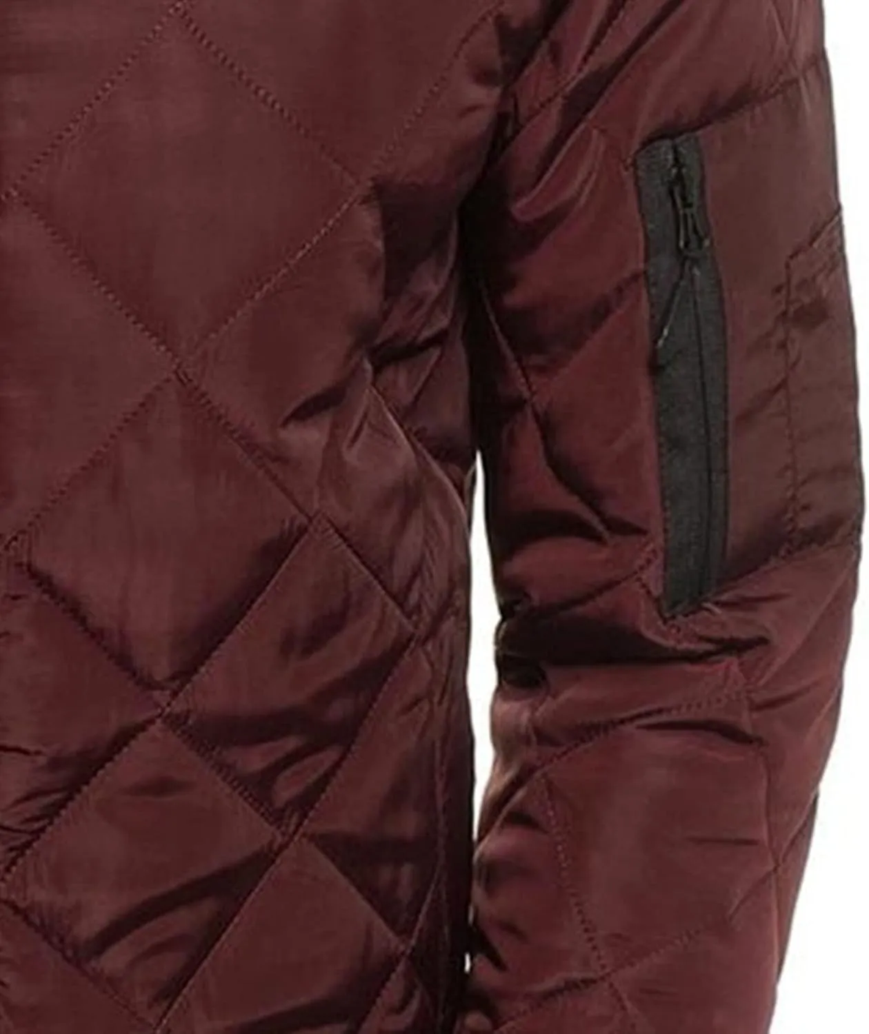 Men's Winter Warm Baseball Jacket Male Diamond Quilted Casual Bomber Outerwear Men Long Sleeve Casual Bomber Coat