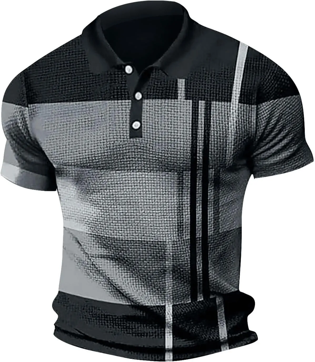 Muscularfit Mens Graphic T Shirt Muscle Fit Short Sleeve Gym Workout Tee Tops Casual Fashion Button Up Henley Shirts Outfits