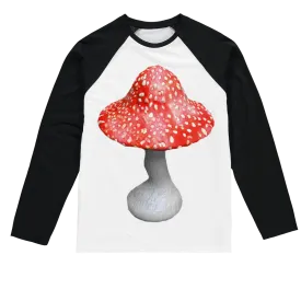 Mushroom Sublimation Baseball Long Sleeve T-Shirt