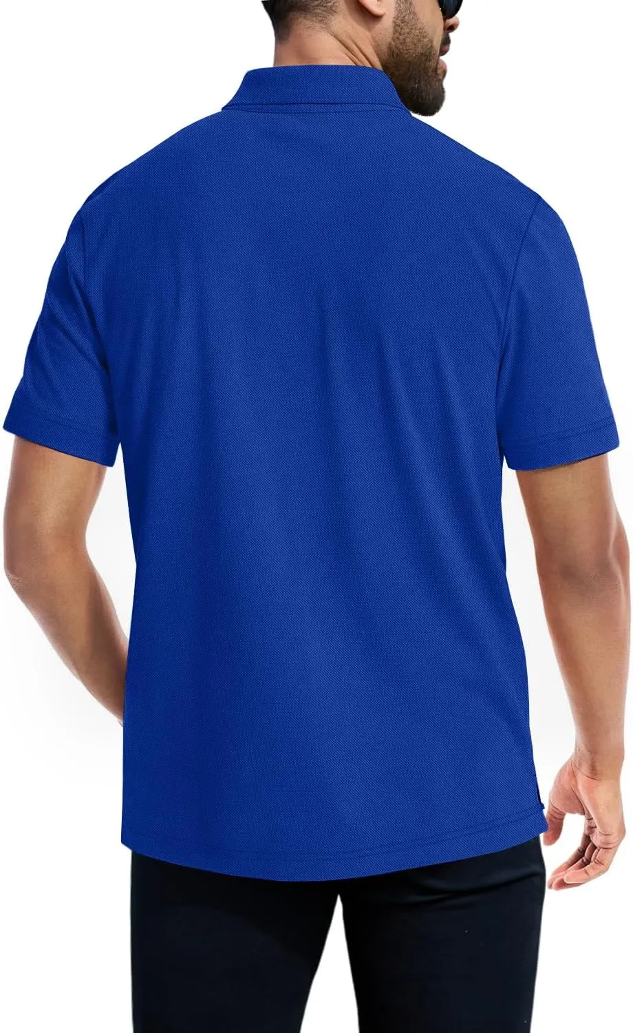 NIASHOT Men's Polo Shirts Tactical Short Sleeve Golf T-Shirt Athletic Collared Summer Shirts
