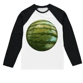 Watermelon Sublimation Baseball Long Sleeve T-Shirt